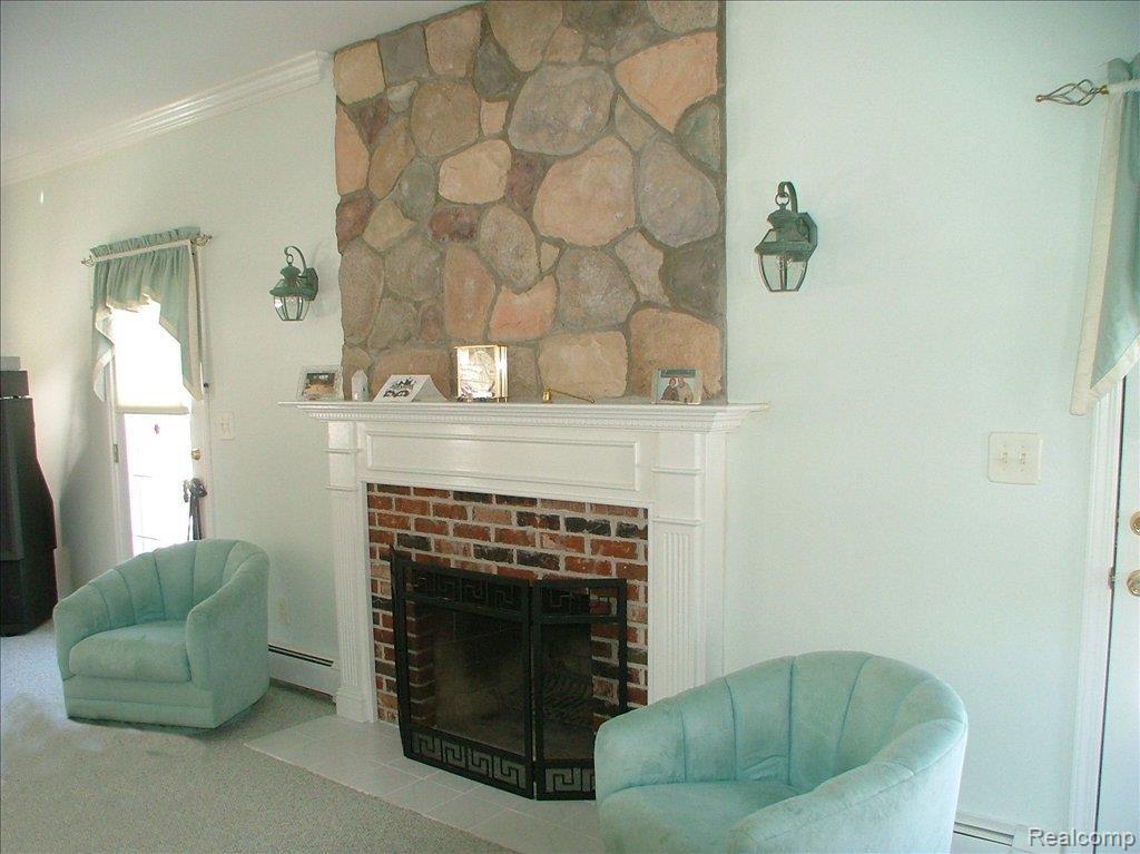 4830 Fenton Road Hartland, MI 48353 - Photo 6 of 12 Stone Front Fireplace
