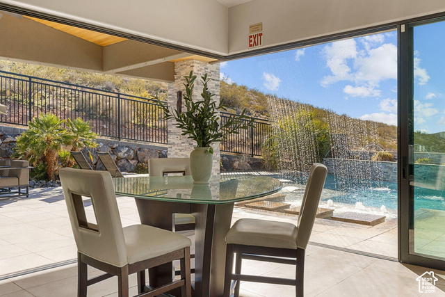 3652 South Cypress Road Hurricane, UT 84737 - Photo 30 of 81 Expansive outdoor living area with a built-in water feature and pool