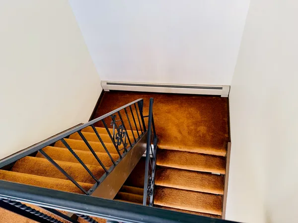 a view of wooden door