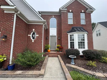 a front view of a house