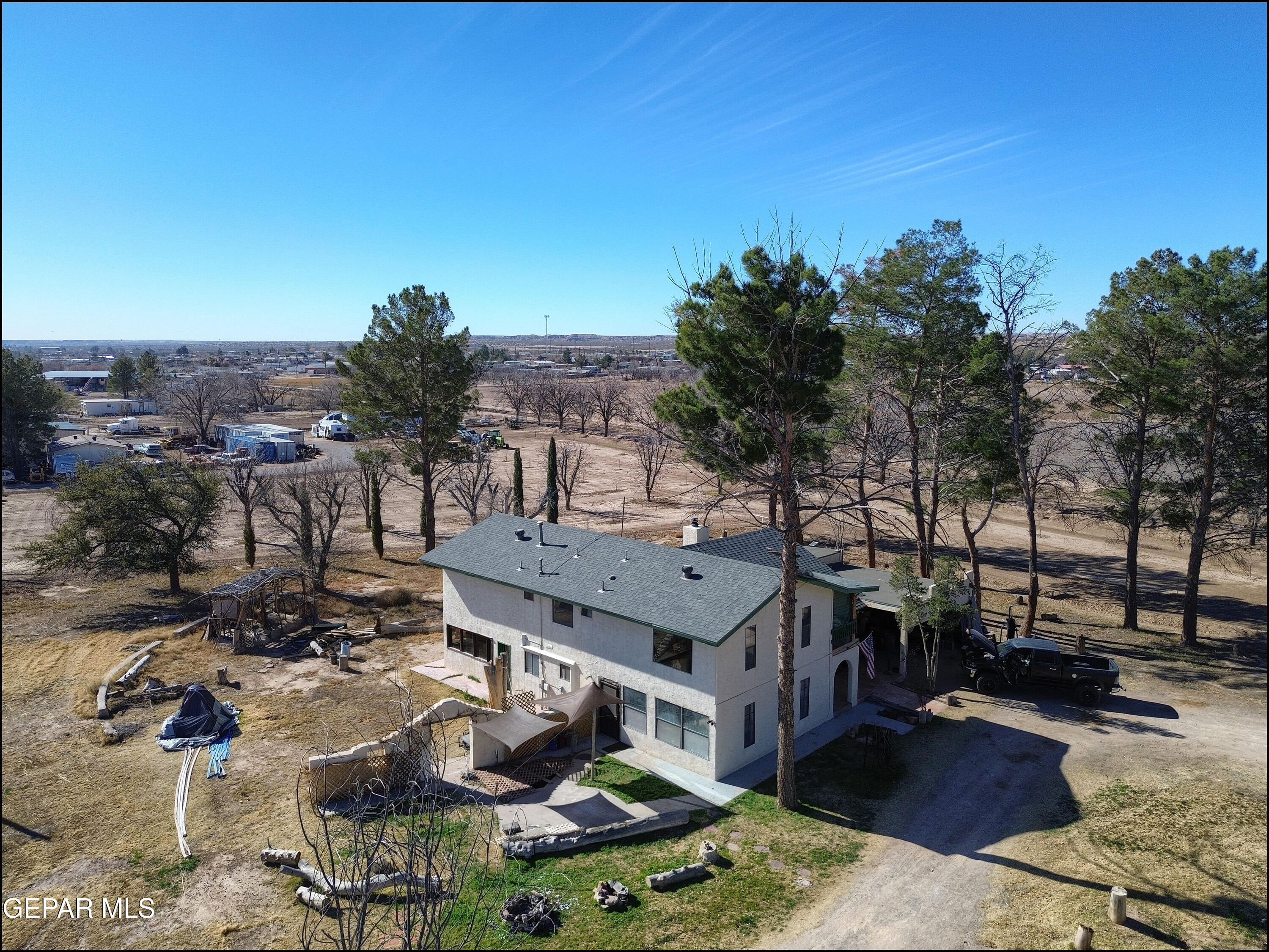 395 Gabaldon Road Anthony, NM 88021 - Photo 57 of 84 a view of a house with a ocean view