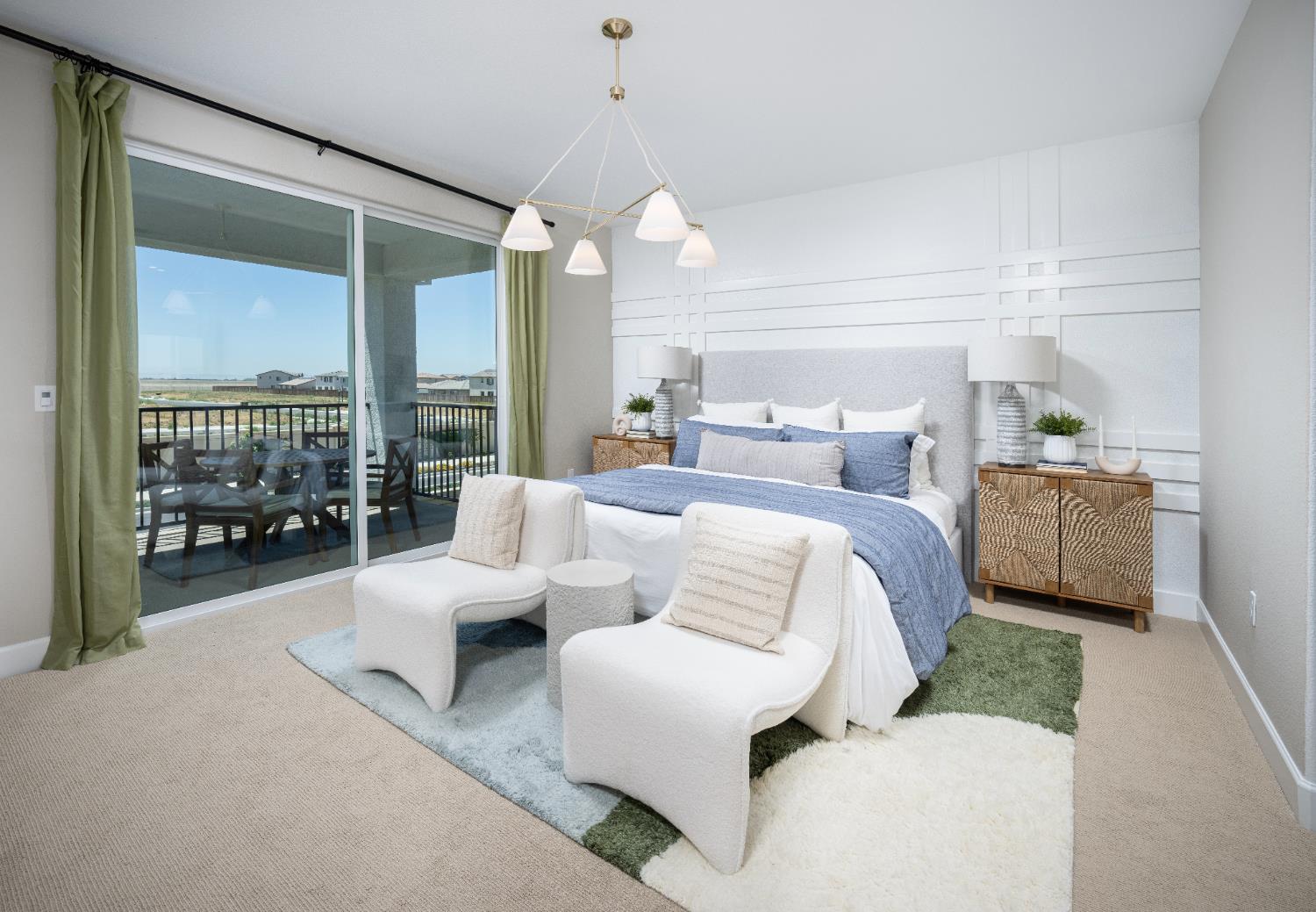 6708 Kaweah Lane Stockton, CA 95219 - Photo 9 of 21 a bedroom with a bed and large glass window