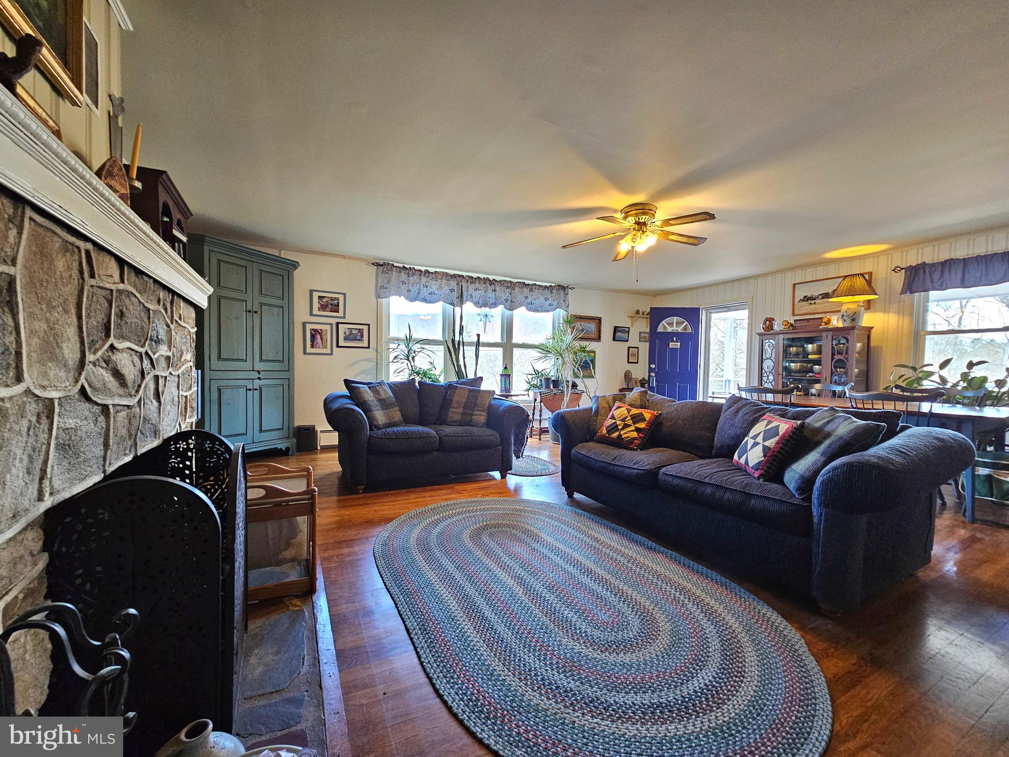 205 Valley View Road Hellertown, PA 18055 - Photo 14 of 27 a living room with furniture and a fireplace