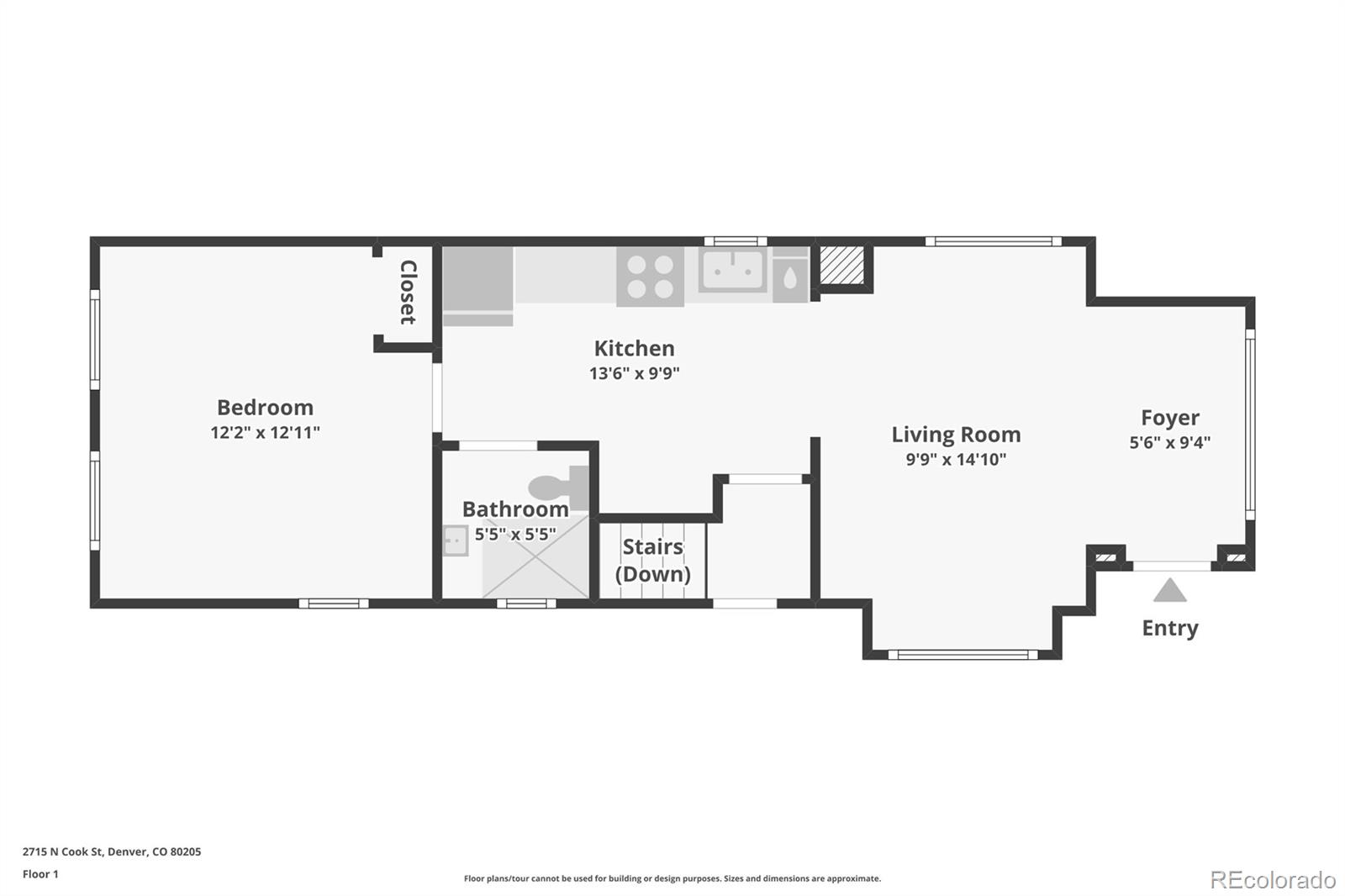 2715 Cook Street Denver, CO 80205 - Photo 29 of 30 a picture of a floor plan