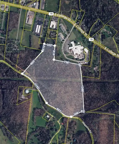 a bird view of a house