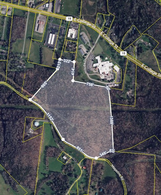 a bird view of a house