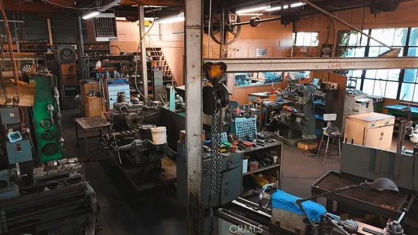 a storage room on the table and chairs