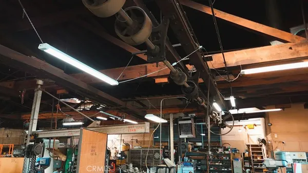 a view of a storage room