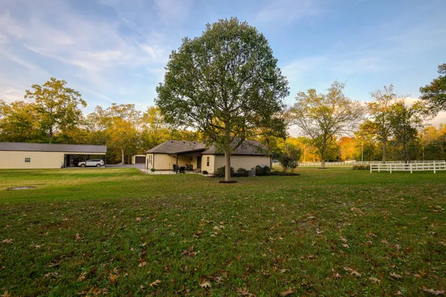 a view of an outdoor space with a lake view