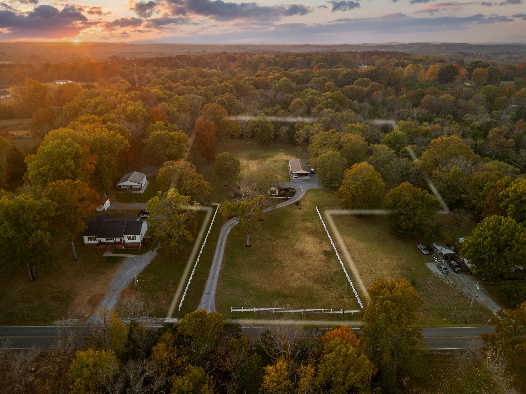 255 Troupe Road Shelbyville, TN 37160 - Photo 65 of 68 an aerial view of residential houses with outdoor space