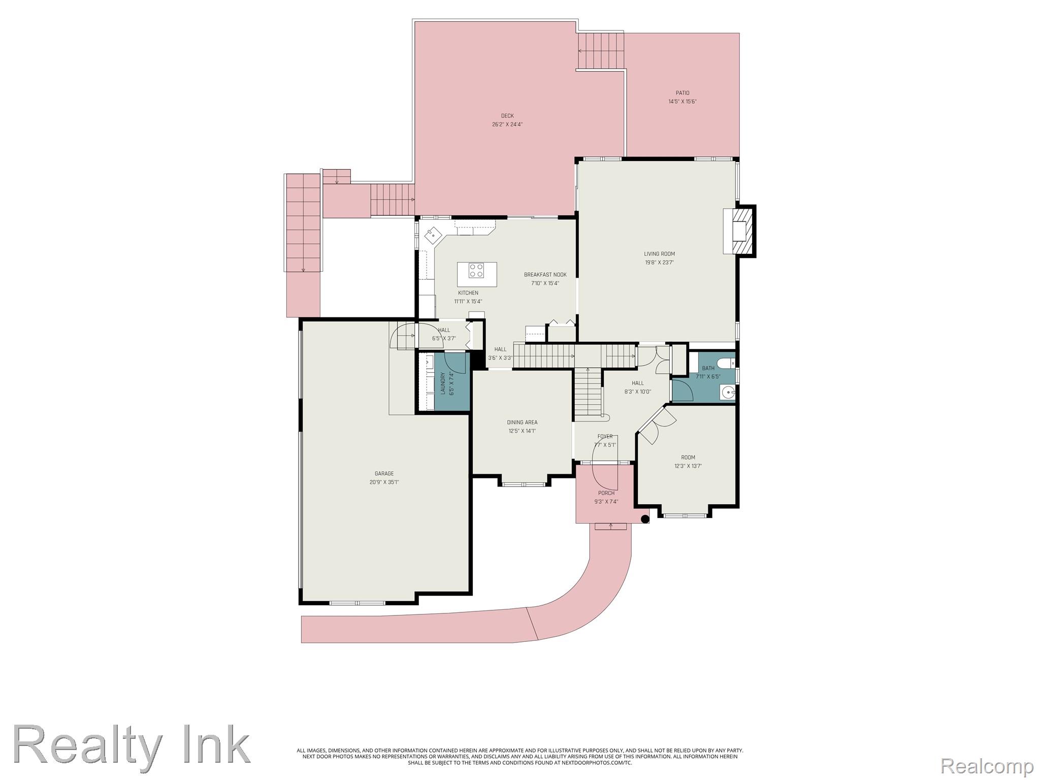4927 Nature View Court Howell, MI 48843 - Photo 17 of 19 First level floor plan