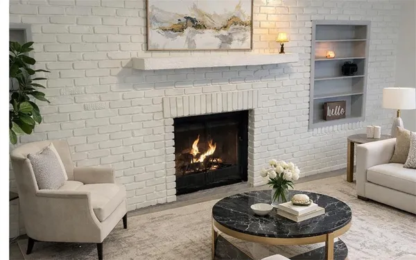 a very nice looking living room with kitchen island furniture and a wooden floor