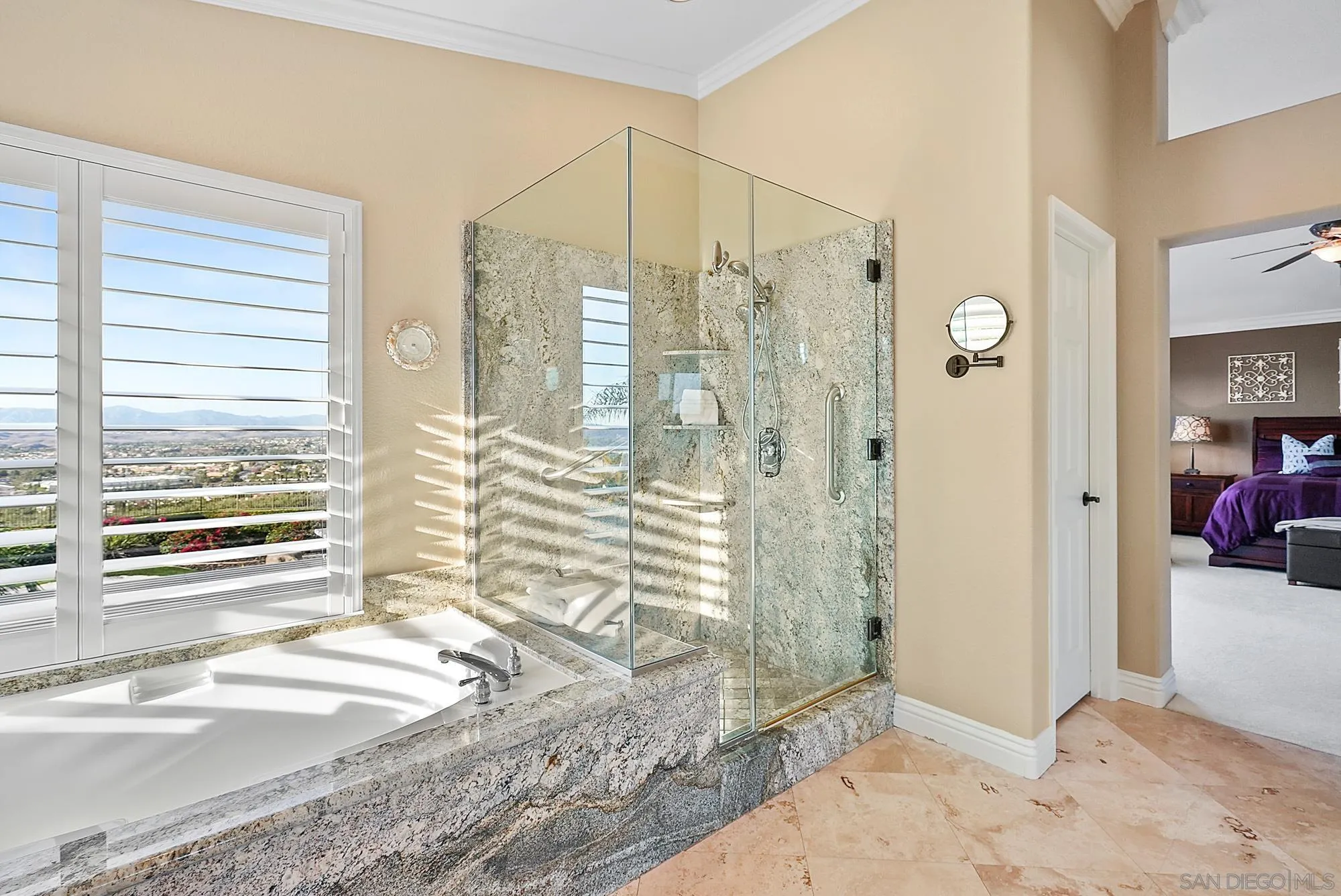 5028 Avenida De La Plata Oceanside, CA 92057 - Photo 32 of 68 a view of a bathroom with a tub shower and a sink