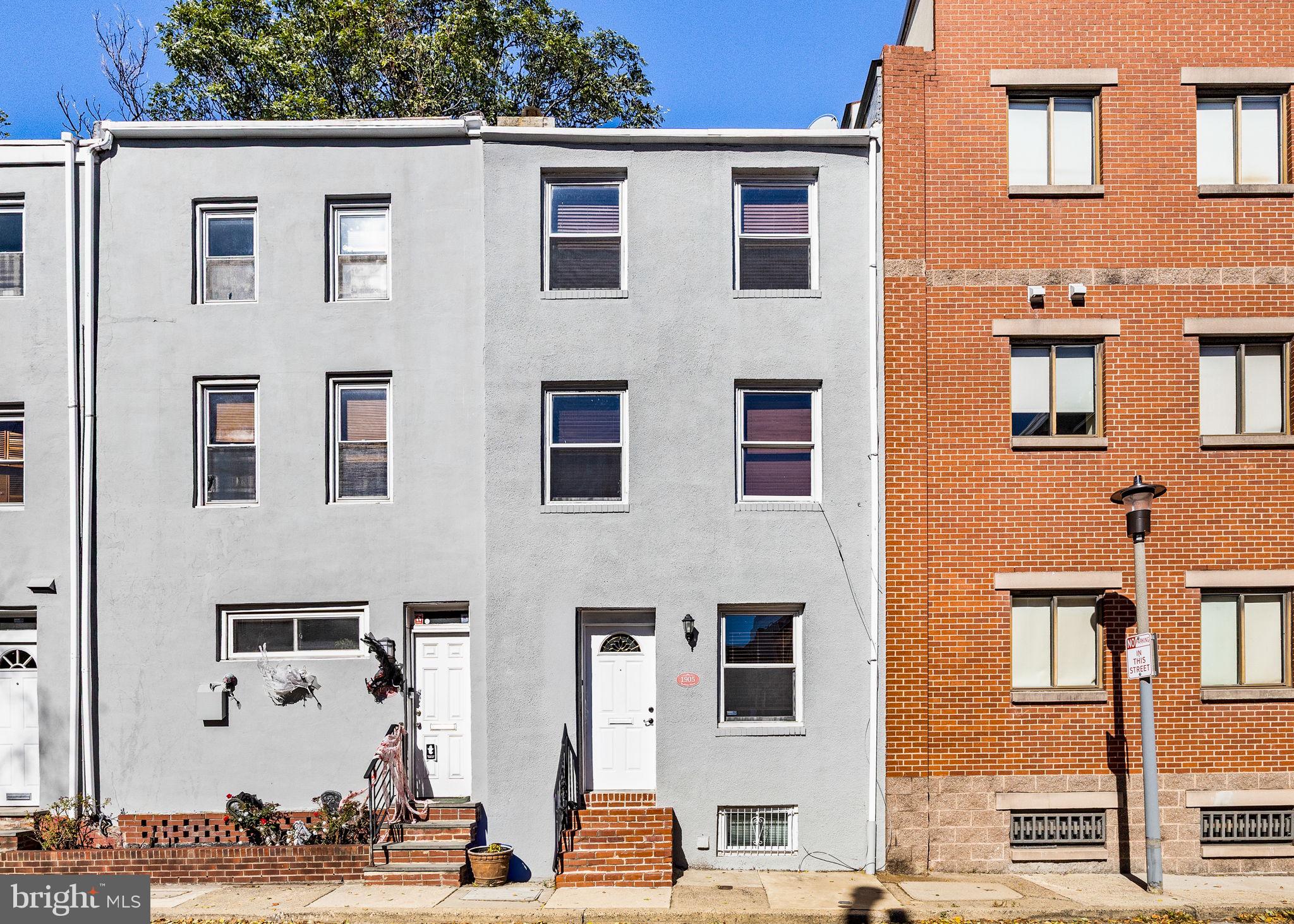 a view of a building with many windows