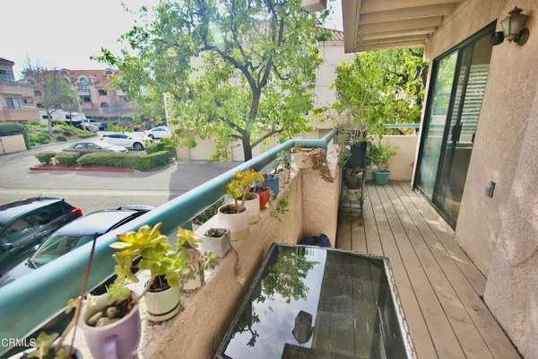 a view of a house with a balcony