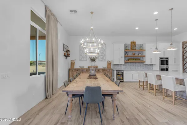 a bedroom with a workspace