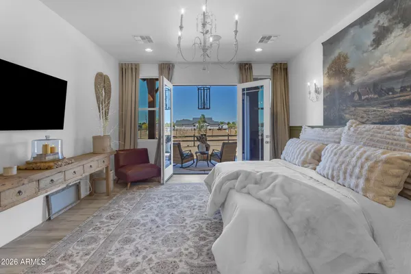 a view of a terrace with skyline