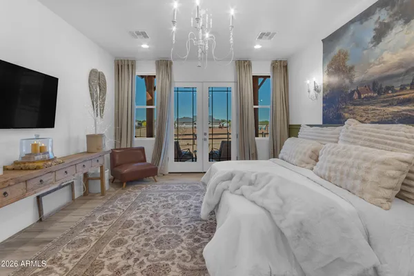 a view of a terrace with a lake view