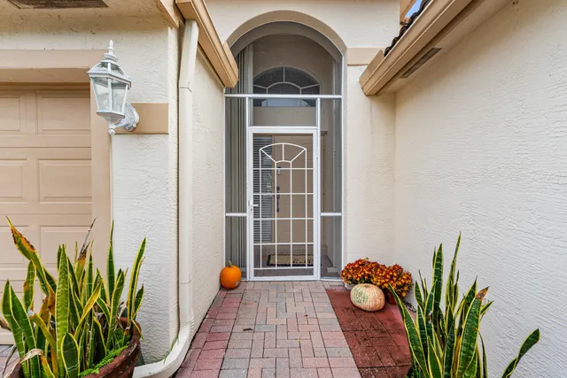 a view of front door of house