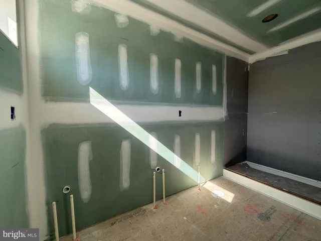 a view of a hallway with entryway