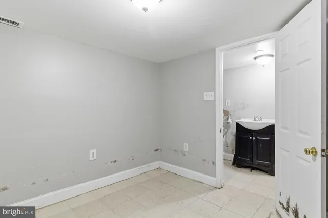 a view of an empty room