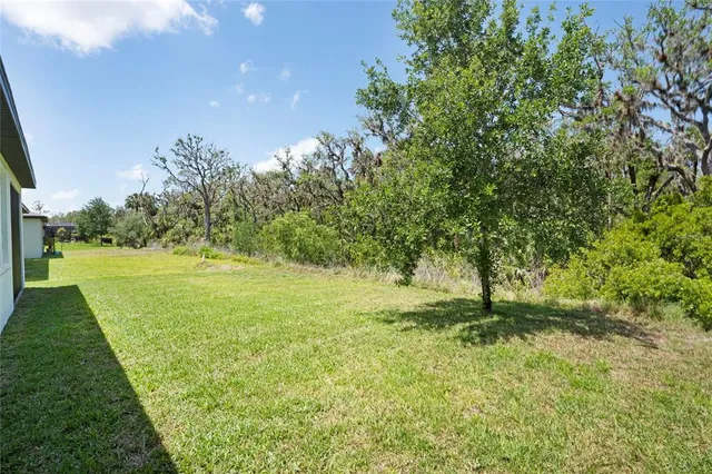 a view of outdoor space with garden