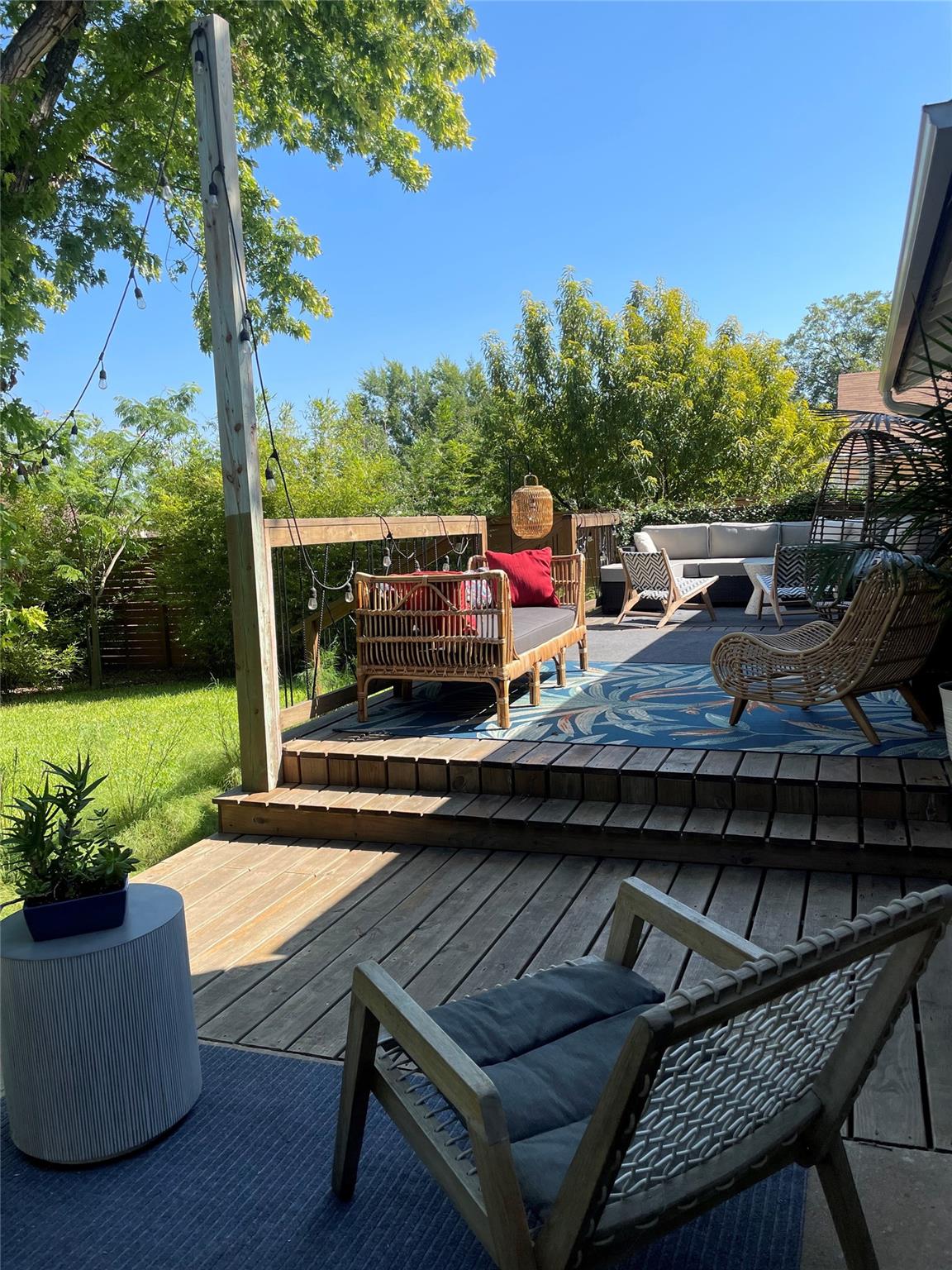 8418 Seminary Ridge Drive Austin, TX 78745 - Photo 16 of 19 a view of a backyard with sitting area