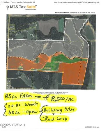 $722,500 | 0 Christmasville Road, Medina, TN 38355