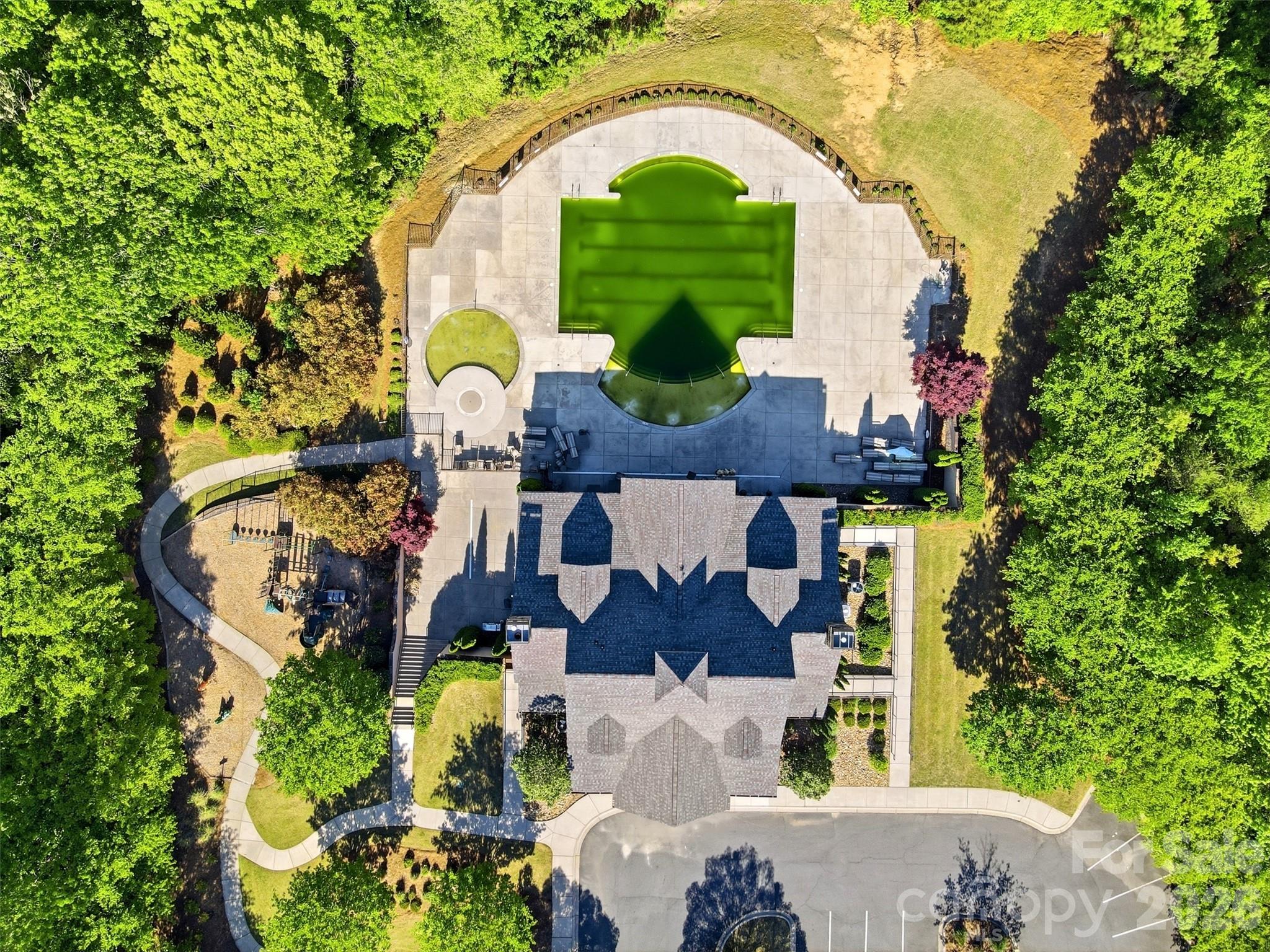 1117 Streamside Lane York, SC 29745 - Photo 24 of 25 an aerial view of a house with swimming pool and outdoor space