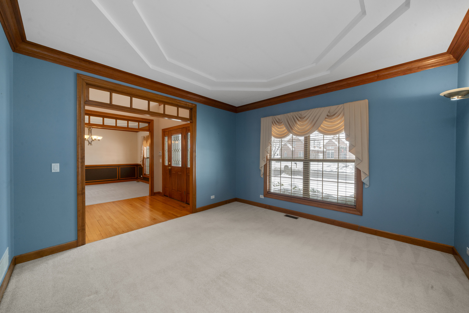 757 Merrill New Road Sugar Grove, IL 60554 - Photo 18 of 51 a view of an empty room with a window and a bedroom