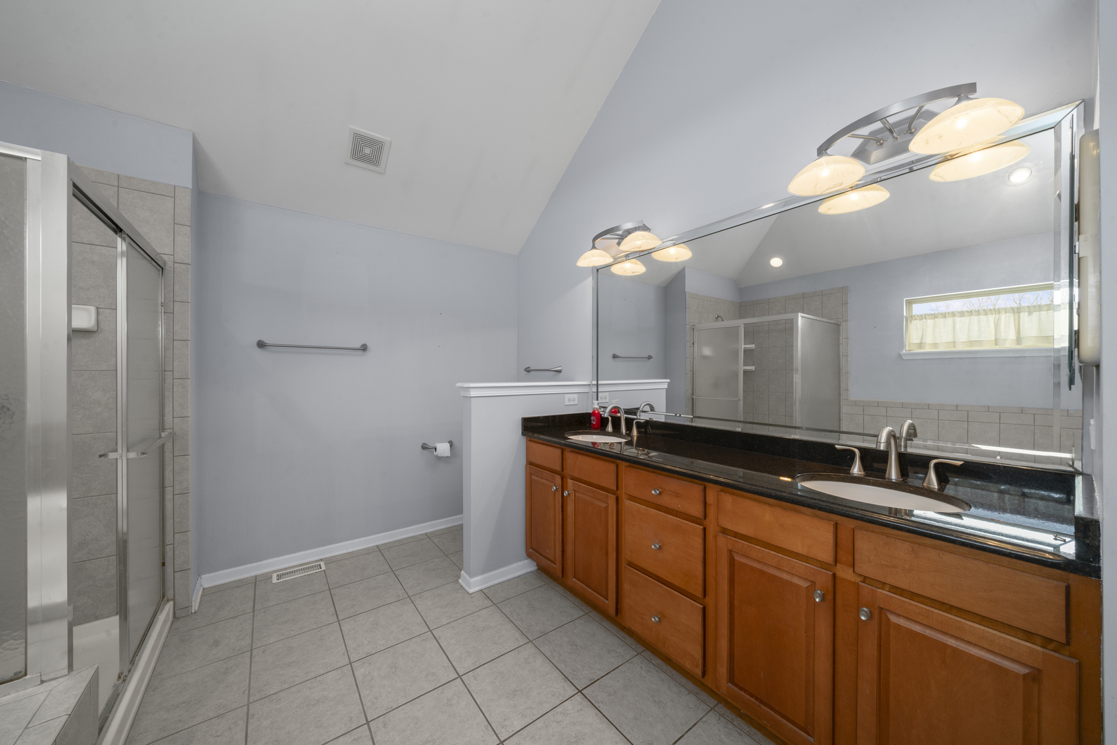 757 Merrill New Road Sugar Grove, IL 60554 - Photo 30 of 51 a large bathroom with a double vanity sink and a mirror
