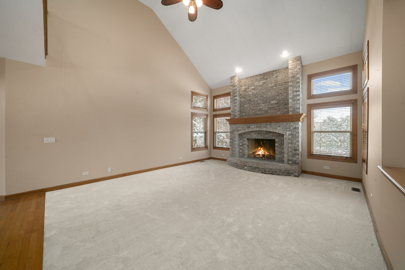 757 Merrill New Road Sugar Grove, IL 60554 - Photo 3 of 51 an empty room with fireplace and window