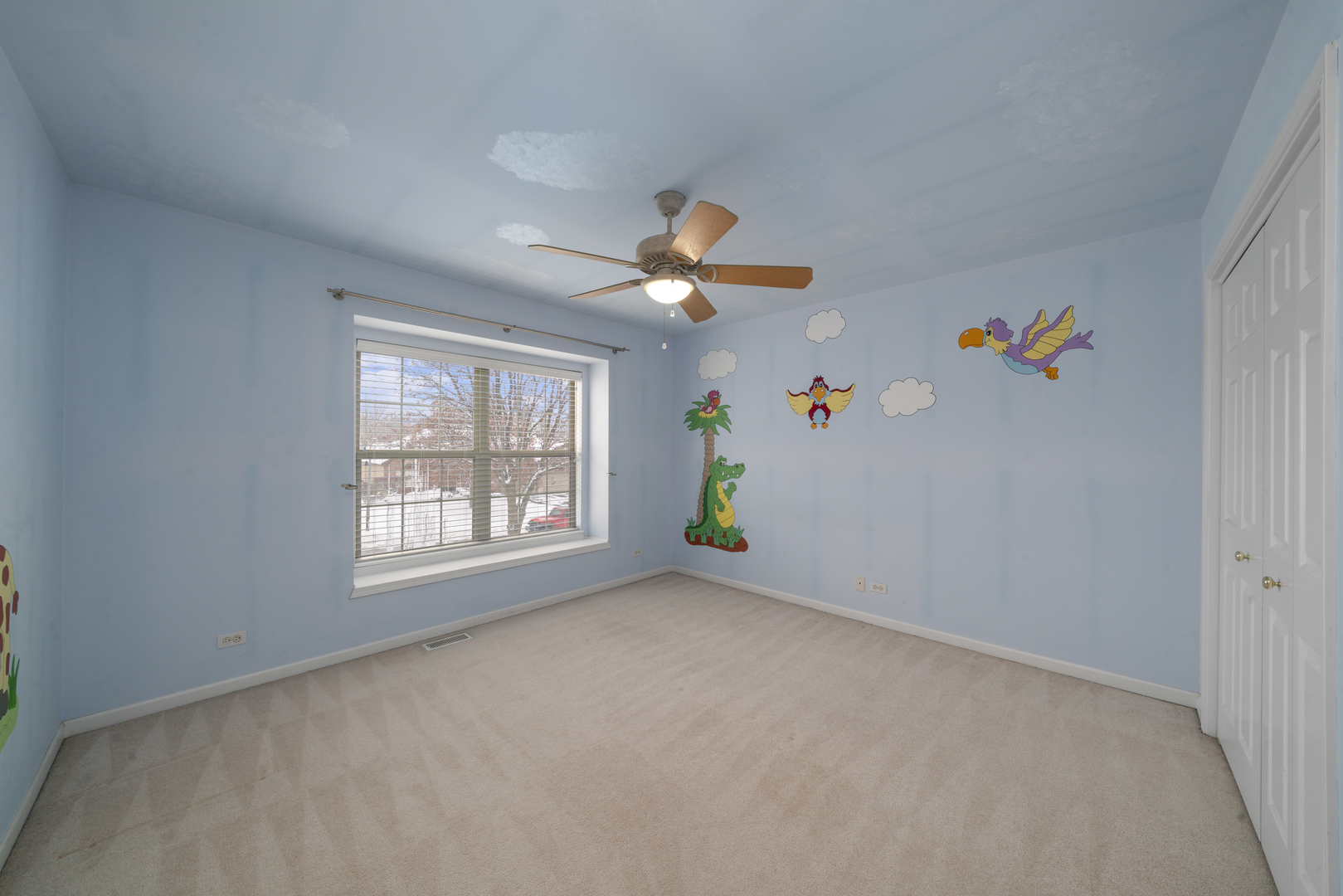 757 Merrill New Road Sugar Grove, IL 60554 - Photo 33 of 51 an empty room with a window and a ceiling fan