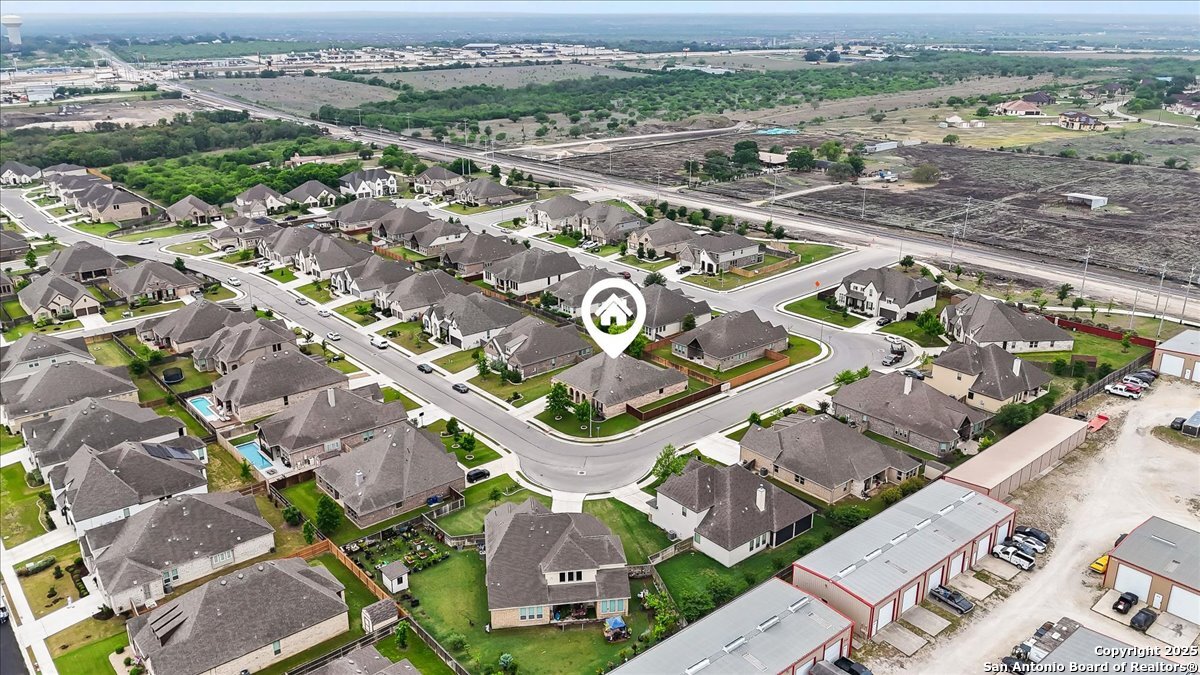 6957 Hallie Loop Schertz, TX 78154 - Photo 48 of 51 an aerial view of a city