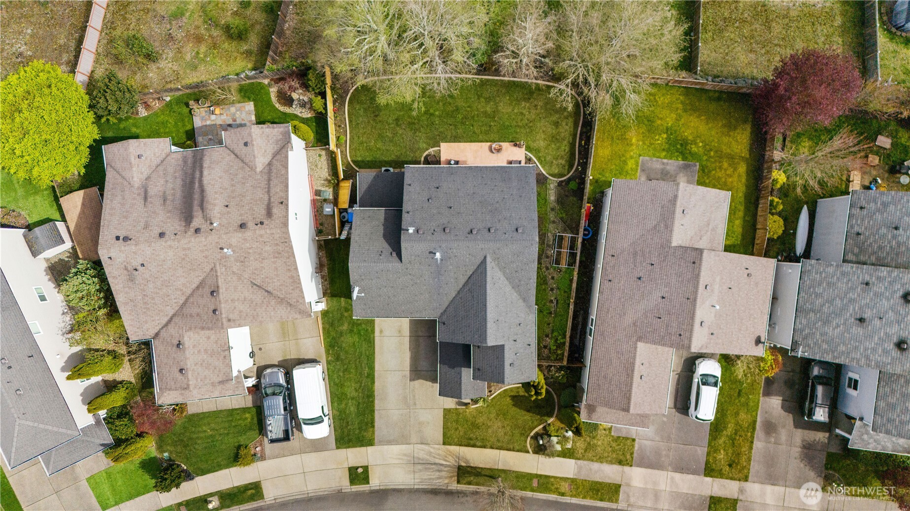 1375 Foreman Road DuPont, WA 98327 - Photo 26 of 30 an aerial view of residential houses with outdoor space