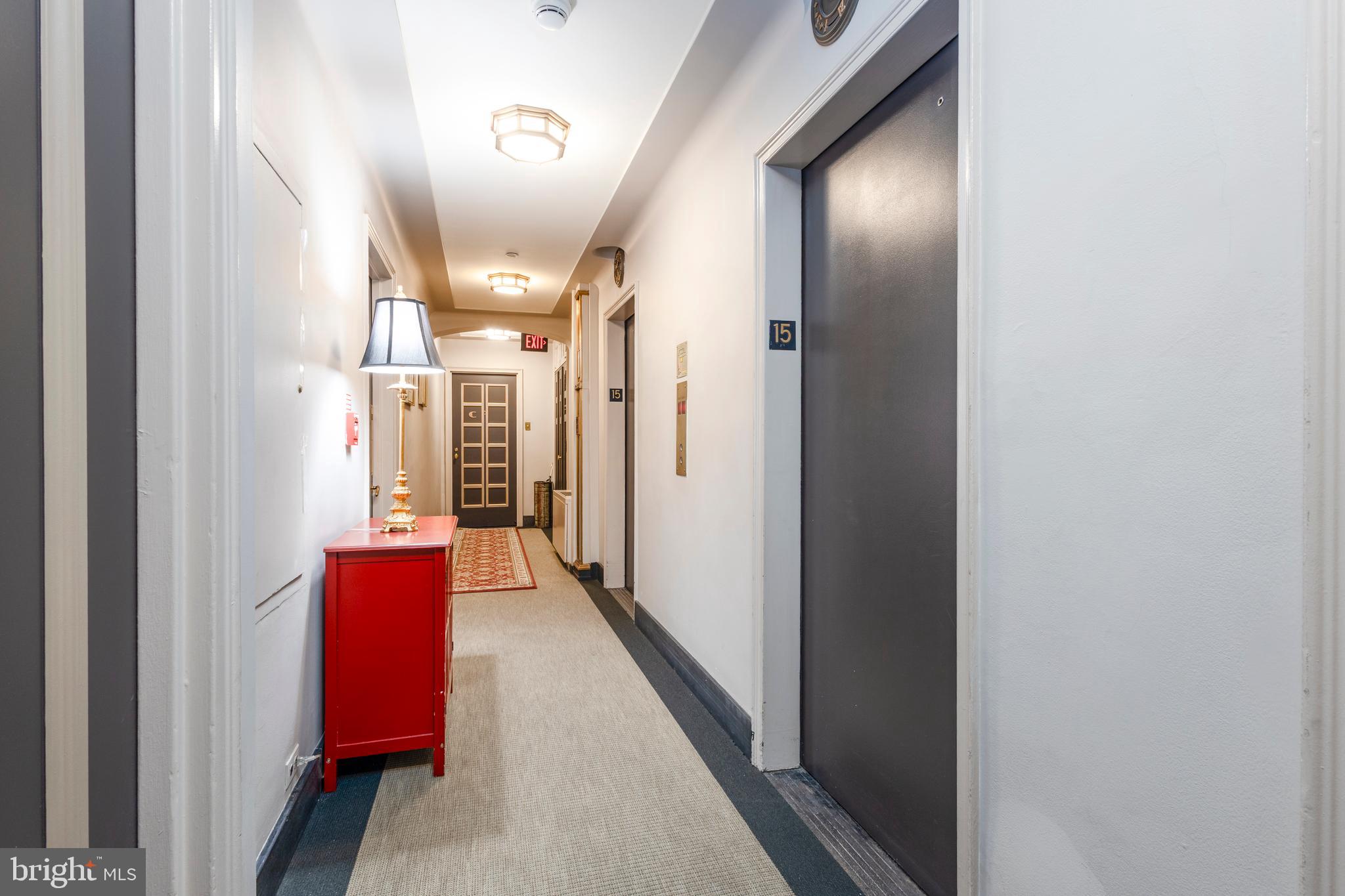 1901 Walnut Street, Unit 15B Philadelphia, PA 19103 - Photo 32 of 36 a view of hallway with livingroom