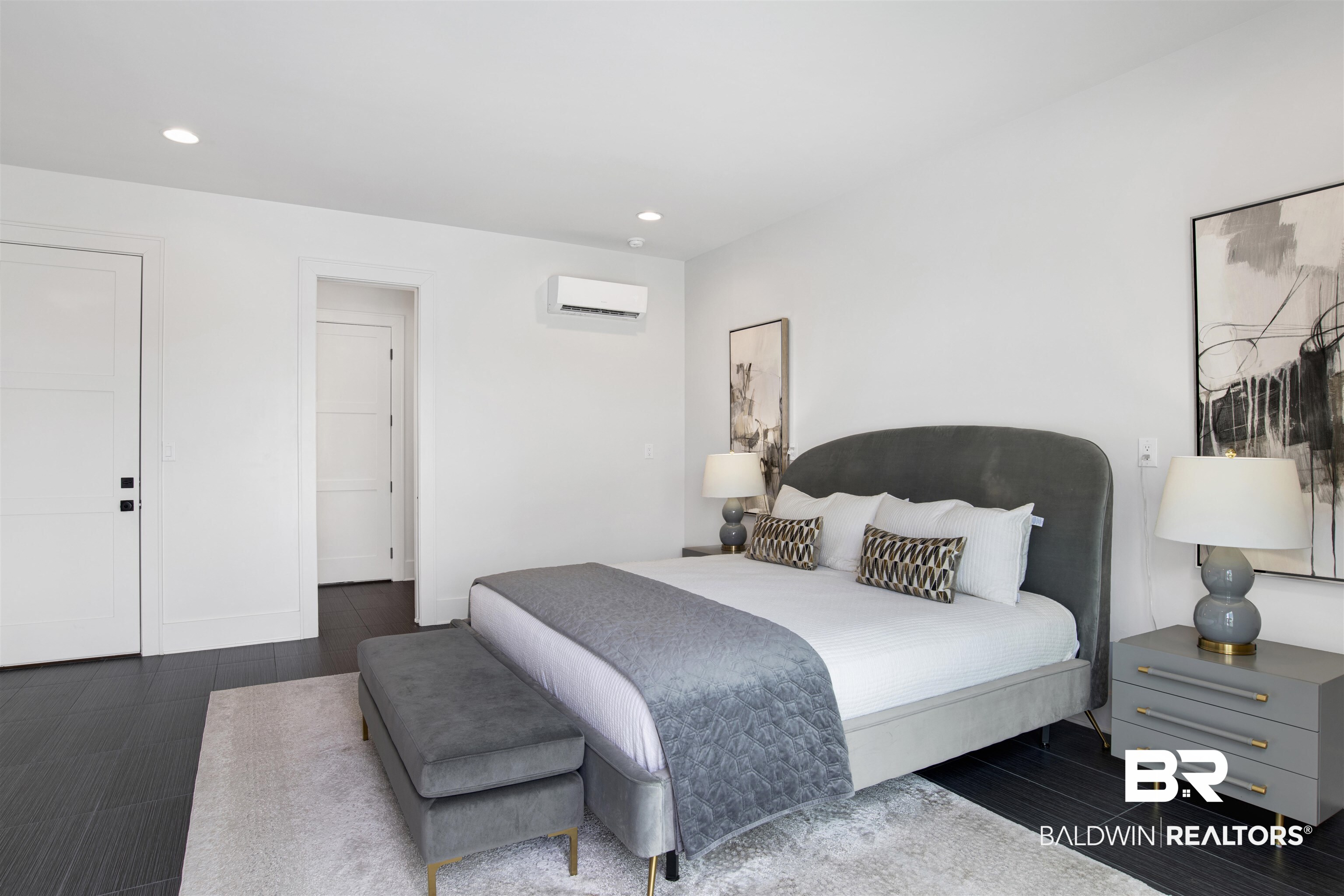 30239 Canal Court Orange Beach, AL 36561 - Photo 53 of 70 Bedroom with recessed lighting and a wall unit AC