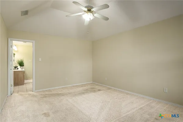 a view of an empty room