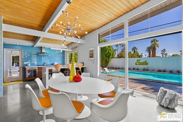 a outdoor space with sitting space