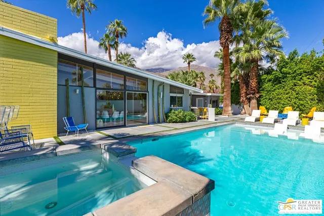 a view of a house with pool