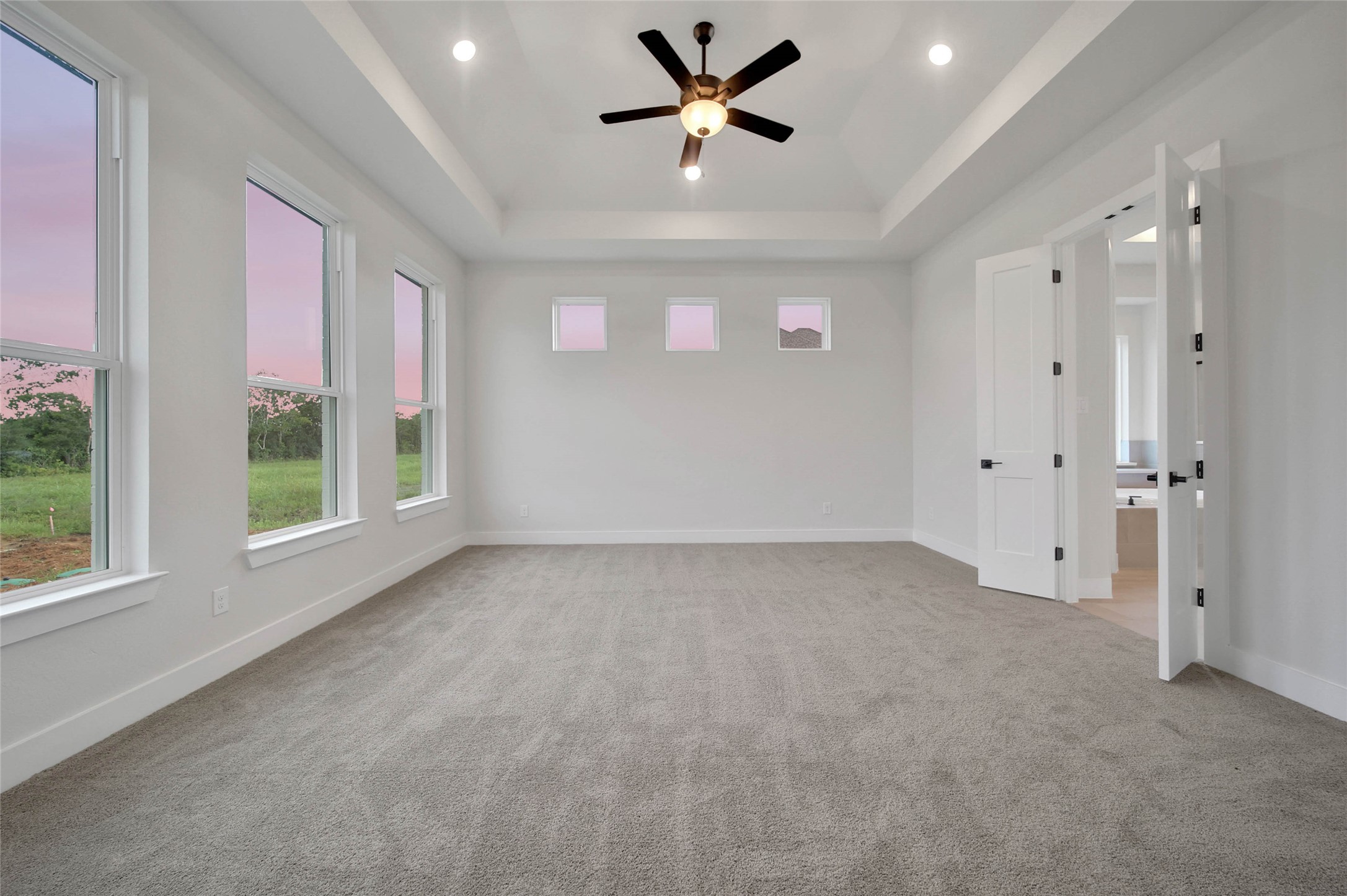 4610 Magnolia Bend Drive Rosharon, TX 77583 - Photo 17 of 48 an empty room with windows and fan