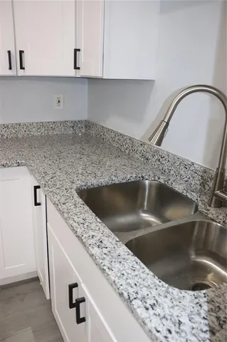 a close view of kitchen sink