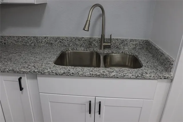 a close view of sink and tap