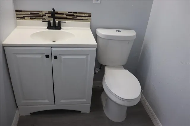 a close view of a toilet in a bathroom