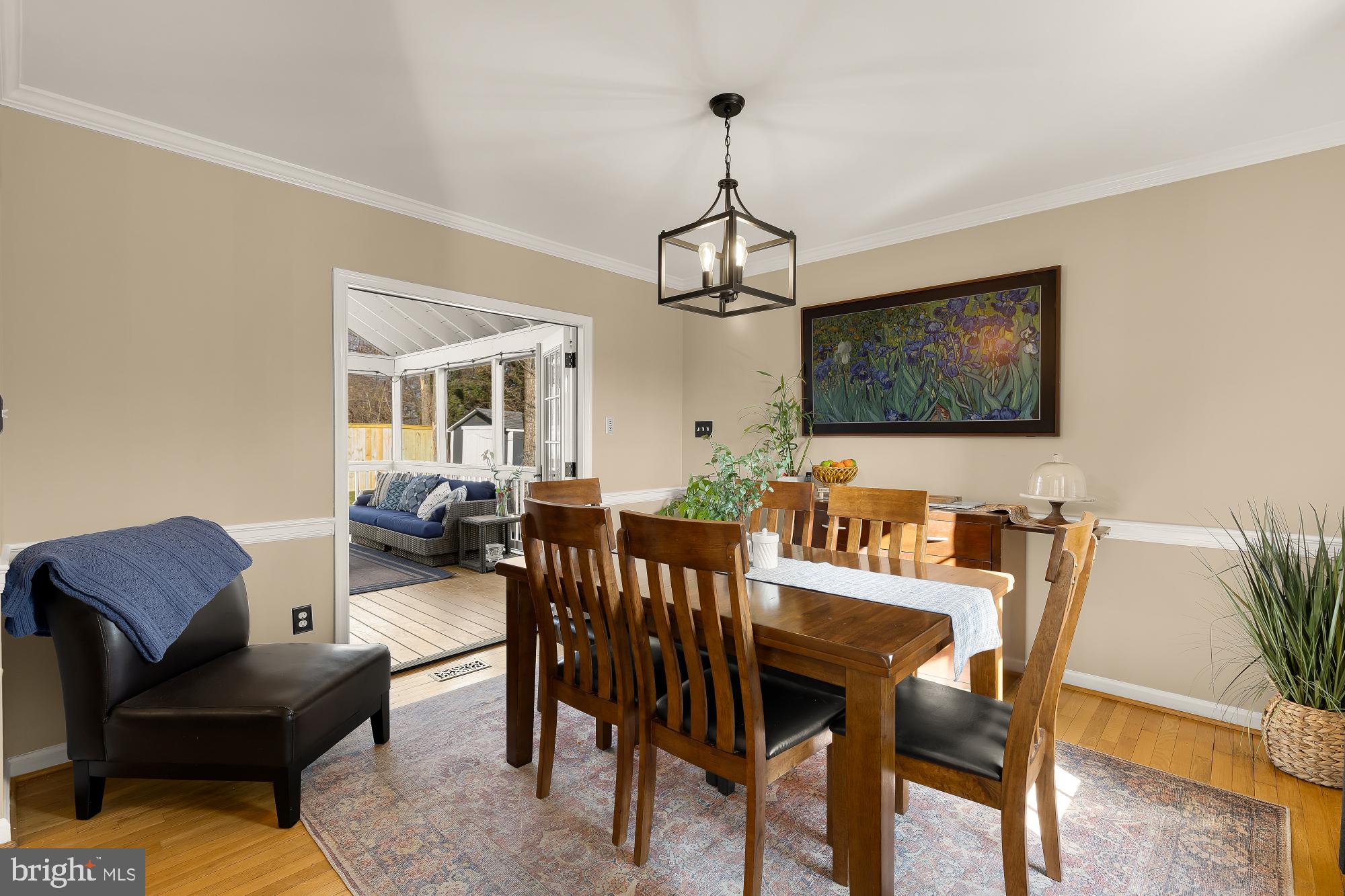 11688 Stockbridge Lane Reston, VA 20194 - Photo 15 of 43 Dining Room opens to porch