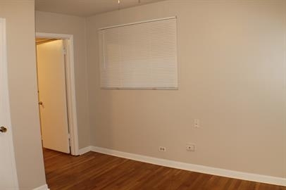 739 Walnut Street, Unit 739 Waukegan, IL 60085 - Photo 8 of 10 an empty room with wooden floor and closet