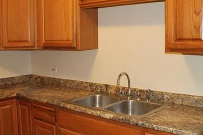 a close view of sink and tap