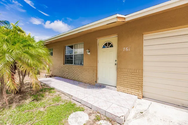 a view of front door