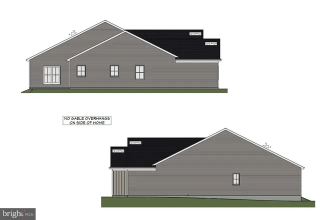 a front view of a house