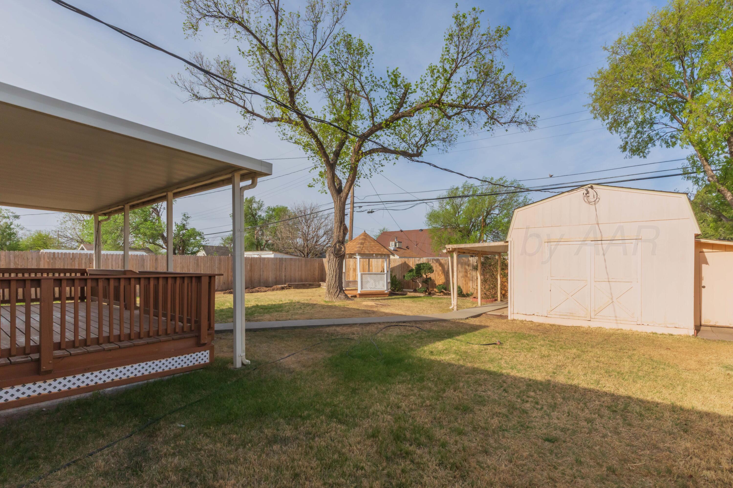 4302 South Travis Street Amarillo, TX 79110 - Photo 4 of 24 BACKYARD VIEW 1